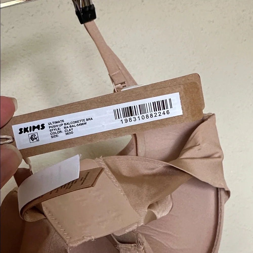SKIMS ULTIMATE BALCONETTE PUSH-UP BRA | CLAY /‎ 36DD NWT - Picture 7 of 10